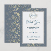 Huwelijksgunst Bedankt Luxury Royal Vintage (Voorkant / Achterkant)