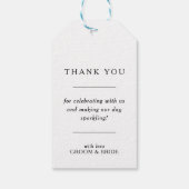 huwelijksgunst cadeautag cadeaulabel (Achterkant)