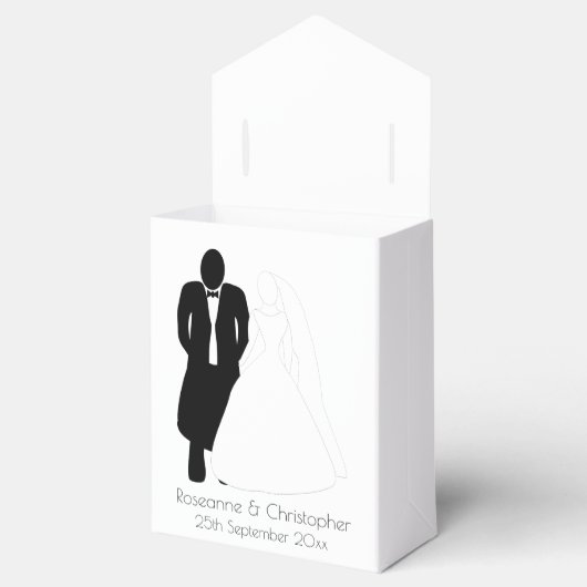 Huwelijksgunst Dozen Bruid Bruidegom Bedankdoosjes (Geopend)