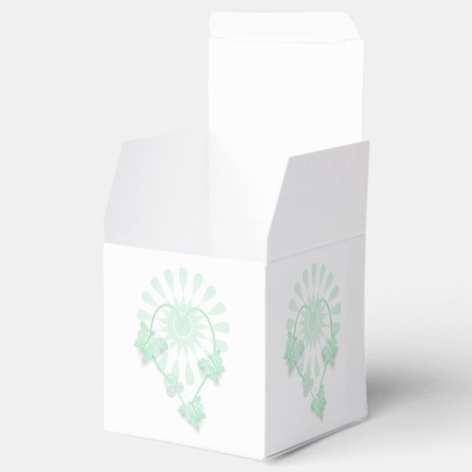 Huwelijksgunst Dozen Pepermunt Vlinders Hart Bedankdoosjes (Geopend)