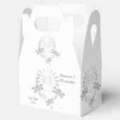 Huwelijksgunst Dozen Zilveren Dragonflies Hart Bedankdoosjes (Geopend)