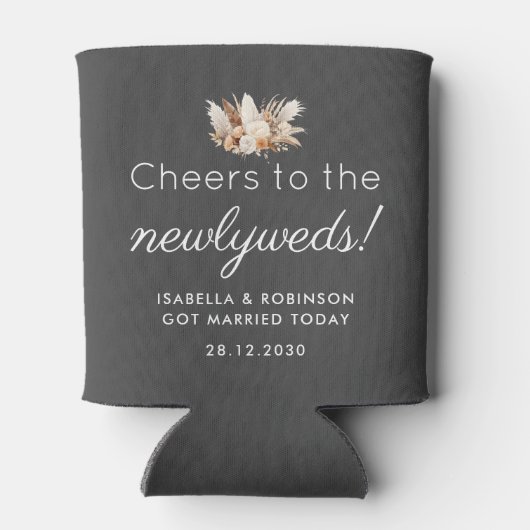 Huwelijksgunst Hoera voor de Passen getrouwd Donke Blikjeskoeler (Achterkant)