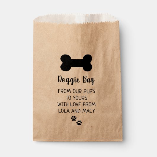 Huwelijksgunst Hond Treat Partij Huisdier Adoptie Bedankzakje (Voorkant)