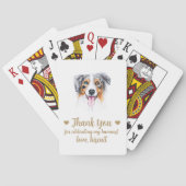 Huwelijksgunst Honden Speelkaarten (Achterkant)