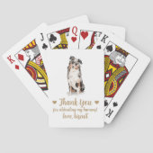 Huwelijksgunst Honden Speelkaarten (Achterkant)