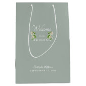 Huwelijksgunst Licht Wijze Namen Bloemen Medium Cadeauzakje (Voorkant)