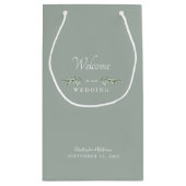 Huwelijksgunst Licht Wijze Namen & Datum Klein Cadeauzakje (Achterkant)