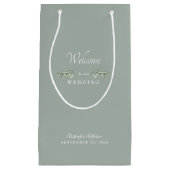 Huwelijksgunst Licht Wijze Namen & Datum Klein Cadeauzakje (Voorkant)