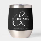 Huwelijksgunst Mr. Mrs. Black White (Voorkant)