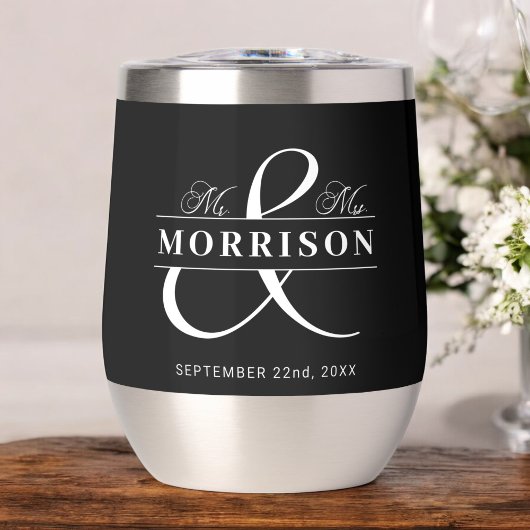 Huwelijksgunst Mr. Mrs. Black White