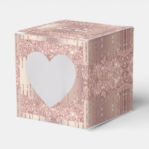 Huwelijksgunst of cadeau dozen Roze goud aangepast Bedankdoosjes