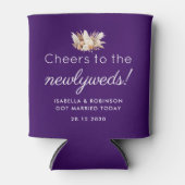 Huwelijksgunst Proost op de Paarse Passen getrouwd Blikjeskoeler (Voorkant)