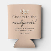 Huwelijksgunst Proost op de Passen getrouwd Desert Blikjeskoeler (Achterkant)