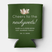 Huwelijksgunst Proost op de Passen getrouwd Donker Blikjeskoeler (Voorkant)