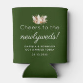 Huwelijksgunst Proost op de Passen getrouwd Donker Blikjeskoeler (Achterkant)