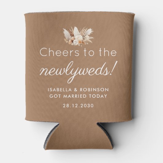 Huwelijksgunst Proost op de Passen getrouwd Frans  Blikjeskoeler (Voorkant)