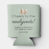 Huwelijksgunst Proost op de Passen getrouwd Sage G Blikjeskoeler (Achterkant)