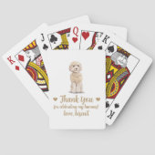 Huwelijksgunst speelkaarten voor honden (Achterkant)