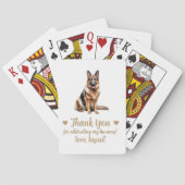 Huwelijksgunst speelkaarten voor honden (Achterkant)