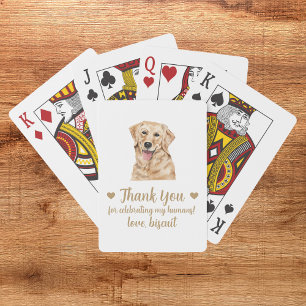 Huwelijksgunst speelkaarten voor honden