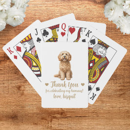 Huwelijksgunst speelkaarten voor honden