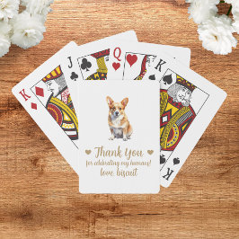 Huwelijksgunst speelkaarten voor honden
