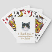 Huwelijksgunst speelkaarten voor katten (Achterkant)