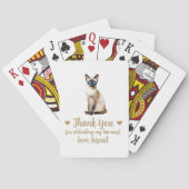 Huwelijksgunst speelkaarten voor katten (Achterkant)