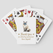 Huwelijksgunst speelkaarten voor katten (Achterkant)