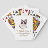 Huwelijksgunst speelkaarten voor katten (Achterkant)
