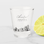 Huwelijksgunst St. Paul Persoonlijk Proost Shot Glas (Voorkant)