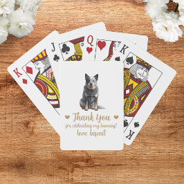 Huwelijksgunst Trouwkaarten Hond Pokerkaarten