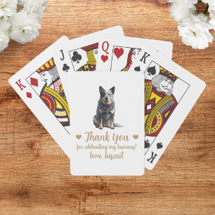 Huwelijksgunst Trouwkaarten Hond Pokerkaarten