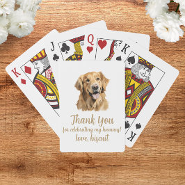 Huwelijksgunst Trouwkaarten Honden Pokerkaarten