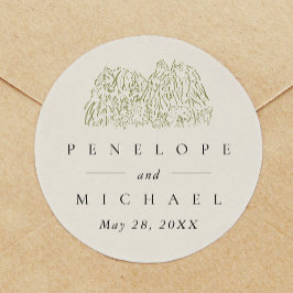 Huwelijksgunst Yosemite National Park Ronde Sticker
