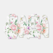 Huwelijksgunstdoos - Bloemendruk Favor Doos Bedankdoosjes (Uitgevouwen)