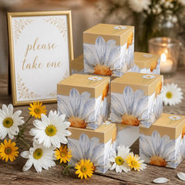 Huwelijksgunstdoos Happy Daisy Bedankdoosjes