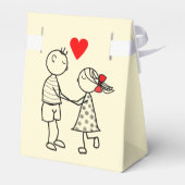 Huwelijksgunstdoos voor stel - Aanpasbaar Bedankdoosjes (Achterkant)