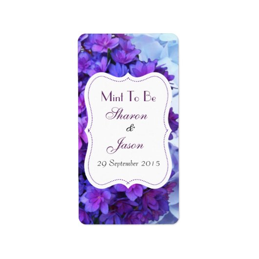 Huwelijksgunsten Mint Sweet Labels Mint to be (Voorkant)