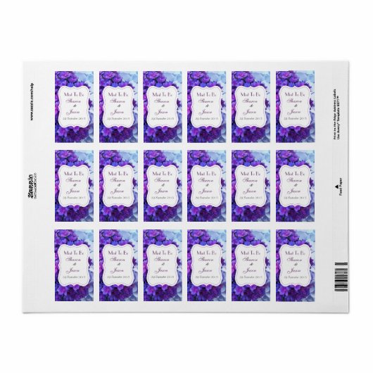 Huwelijksgunsten Mint Sweet Labels Mint to be (Full Sheet)