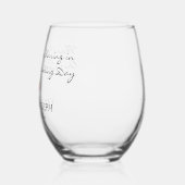 Huwelijksgunsten Monogram Rood Hart Wijnglas Zonder Voet (Links)