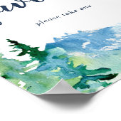 Huwelijksgunsten Rocky Mountain bord Poster (Hoek)