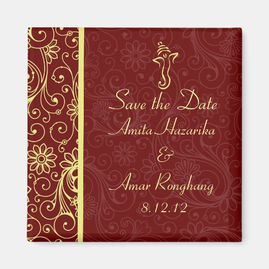 Huwelijksgunstmagneten voor Ganapati Magneet (Voorkant)