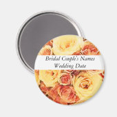 Huwelijksgunstmagnetensjabloon Magneet (Voorkant / Achterkant)