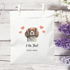Huwelijksgunstzak voor honden bedankzakje
