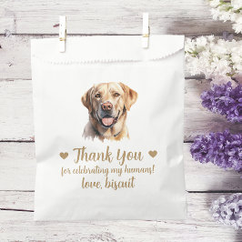 Huwelijksgunstzak voor honden bedankzakje