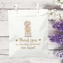 Huwelijksgunstzak voor honden bedankzakje