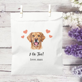 Huwelijksgunstzak voor honden bedankzakje