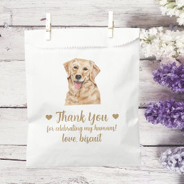 Huwelijksgunstzak voor honden bedankzakje