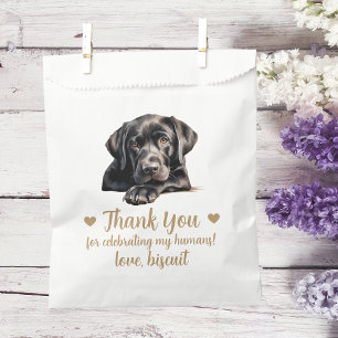 Huwelijksgunstzak voor honden bedankzakje